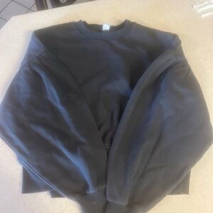 Grey cropped sweatshirt